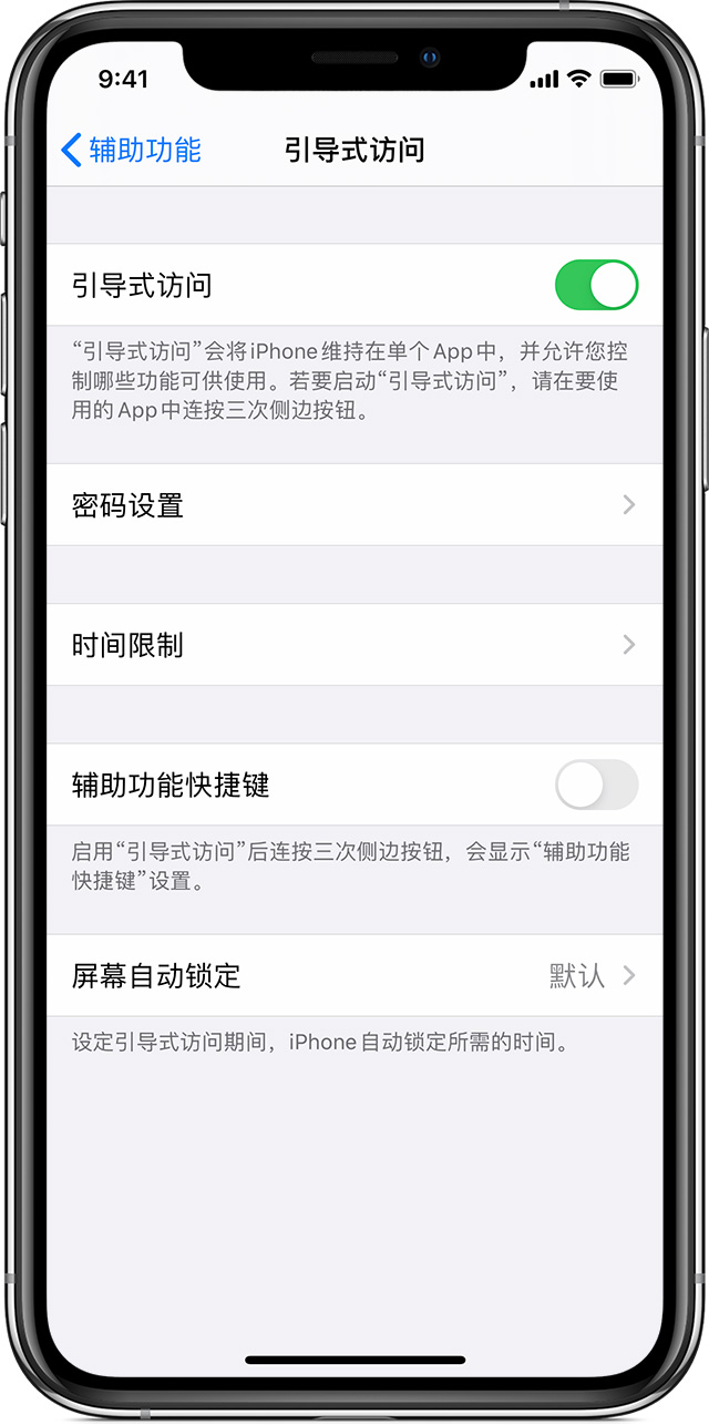 蚌埠苹果手机维修分享如何在 iPhone 上退出引导式访问 