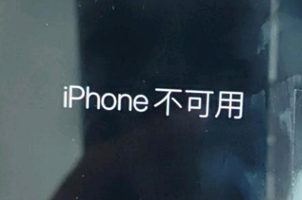 蚌埠苹果服务网点分享锁屏界面显示“iPhone 不可用”如何解决 